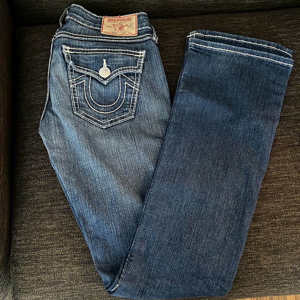 Woman’s size 25 True Religion jeans